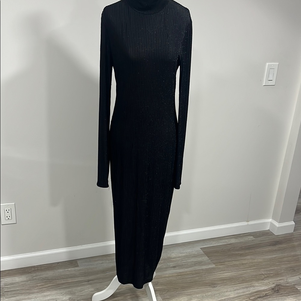 BCBGMaxAzria Black Long Sleeve Dress